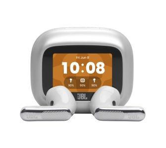 Słuchawki bezprzewodowe JBL Live Flex 4 Douszne Bluetooth 6.0 Srebrny