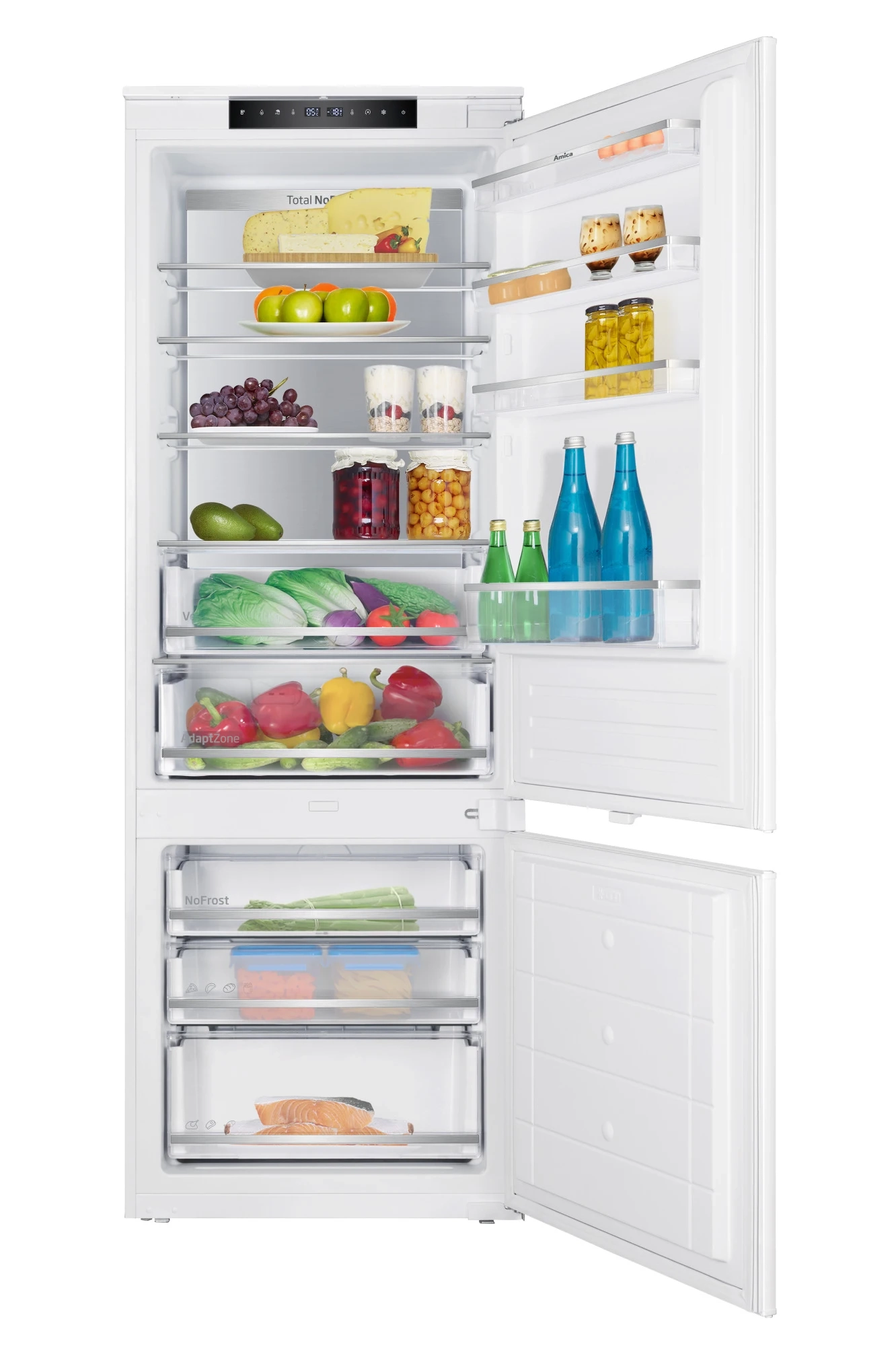 Lodówka Amica BK3747.5DFZCM (D) Pełny No Frost 193,7cm Komora świeżości
