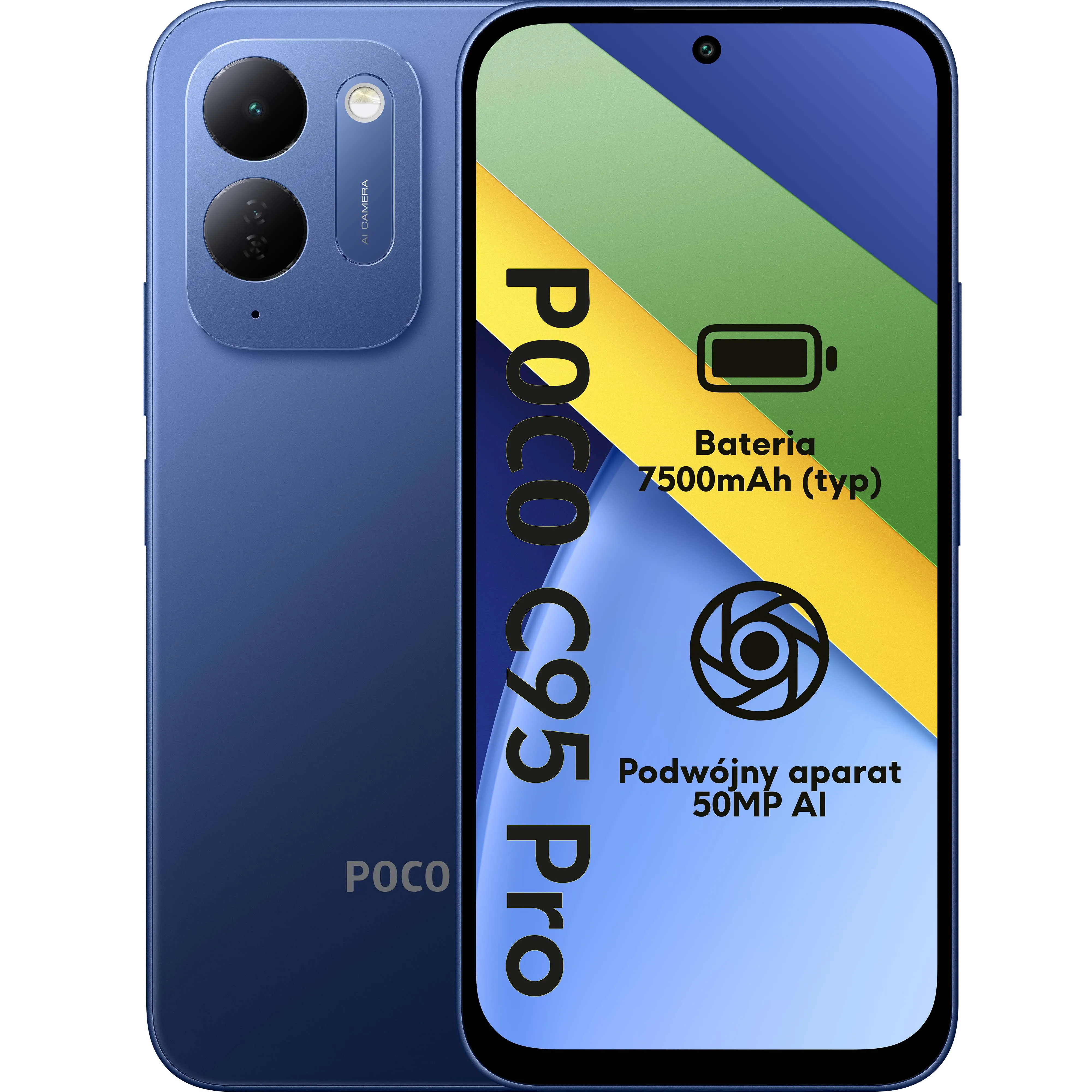 Smartfon POCO C95 Pro 6/128GB Funkcje AI 6,9" 120Hz 50Mpix Niebieski