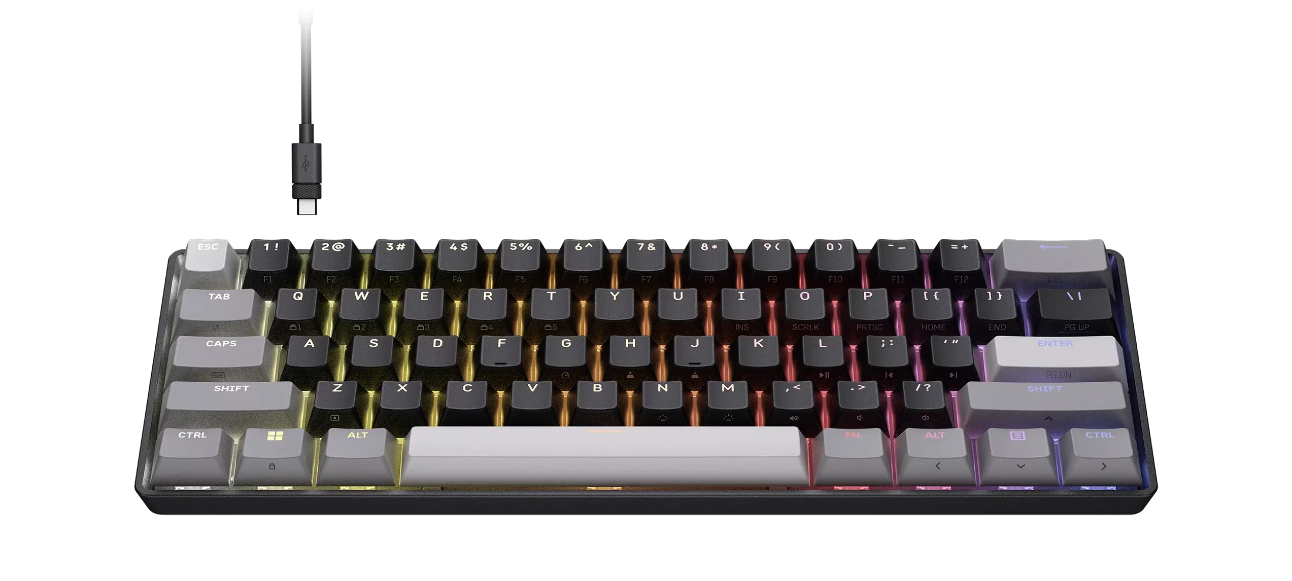 Klawiatura magnetyczna Corsair CLIPPER PRO MINI 60 z przełącznikami z efektem Halla Czarny