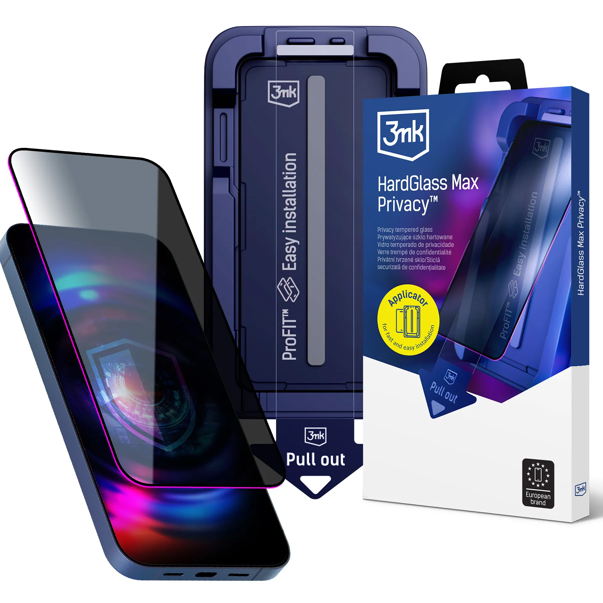 Szkło hartowane 3mk Hardglass Max Privacy do Apple iPhone 18 Pro