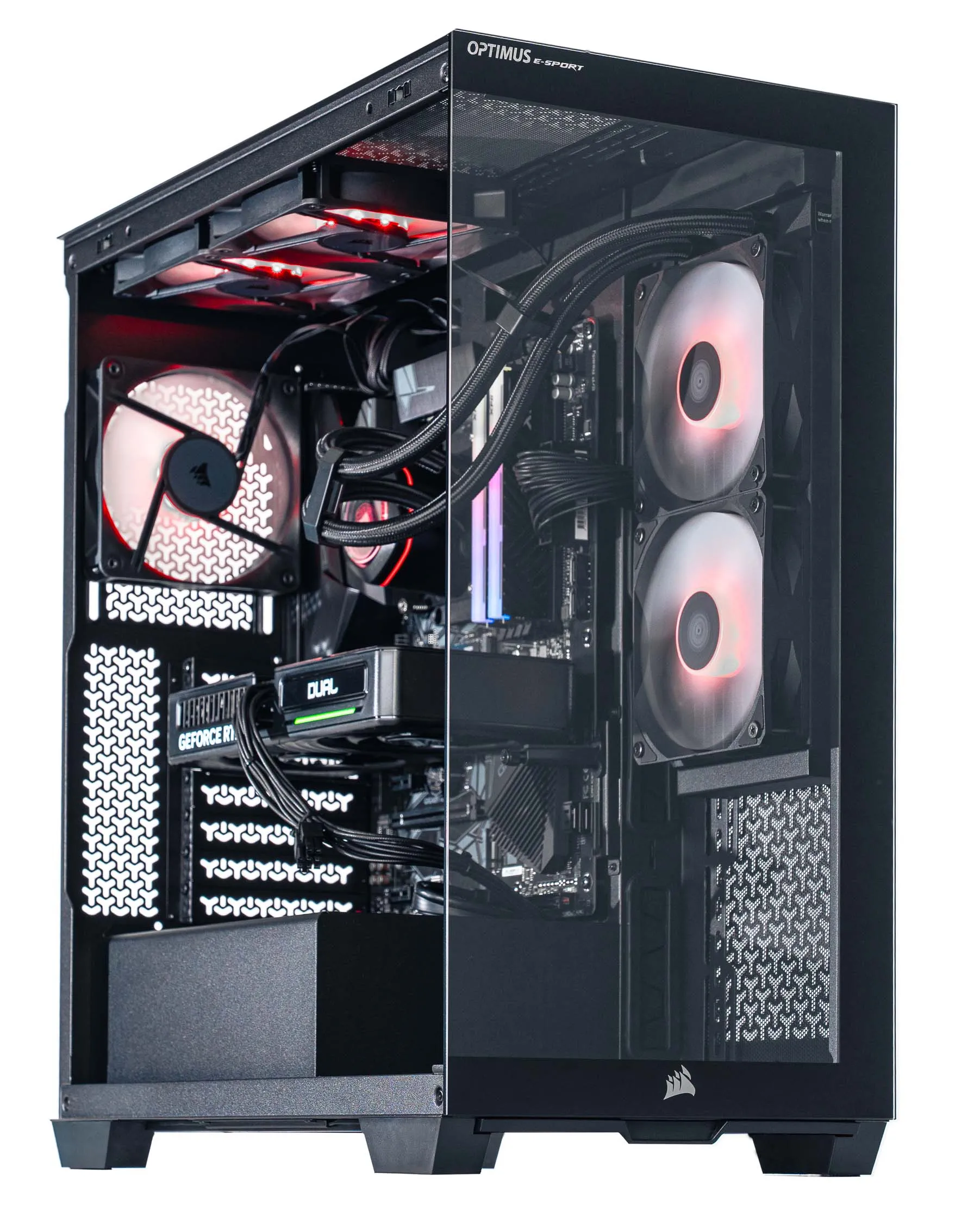 Komputer gamingowy Optimus E-Sport GB550T-CM1 R7 5800X 16GB RAM 1TB Dysk SSD RTX5060Ti Win11