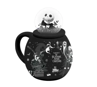 Kubek Pyramid z Pokrywką Miasteczko Halloween z Kulą Śnieżną