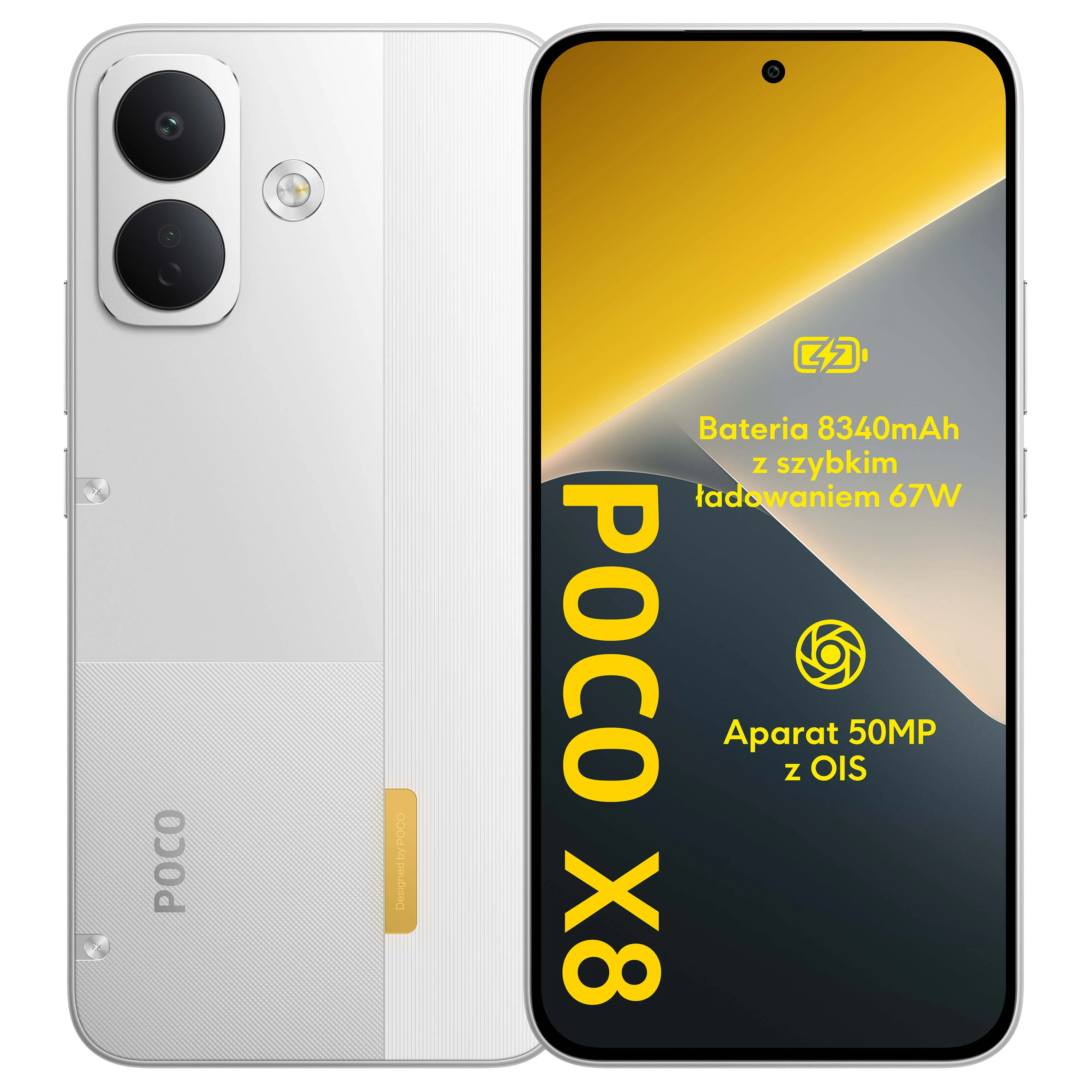 Smartfon POCO X8 8/256GB Funkcje AI 6,83" 120Hz 50Mpix Biały