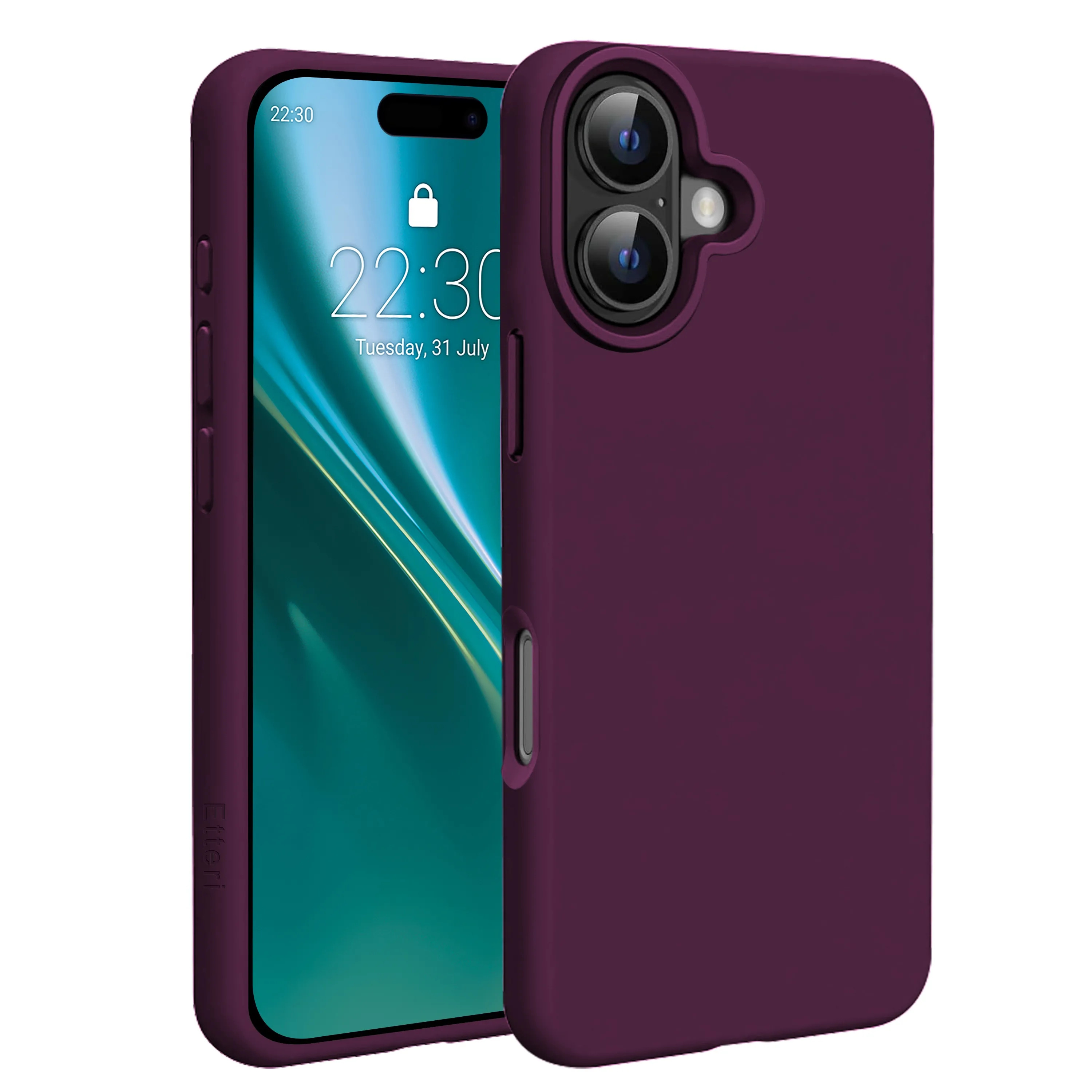 Etui Etteri Silicone Mag do iPhone 17 Bordowy