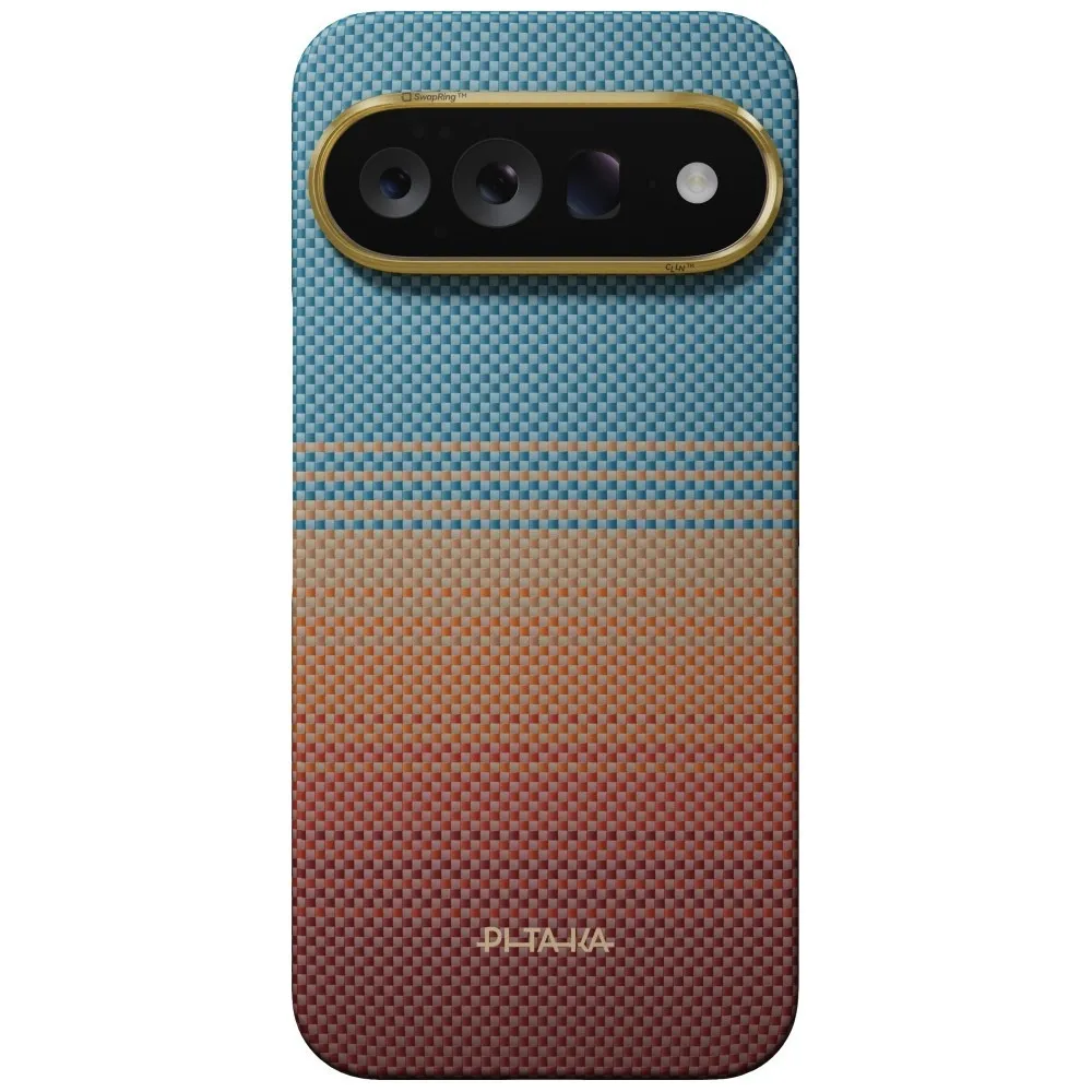 Etui Pitaka California Dream 01 Edge Case do Google Pixel 11 Pro XL Brązowo-Niebieski