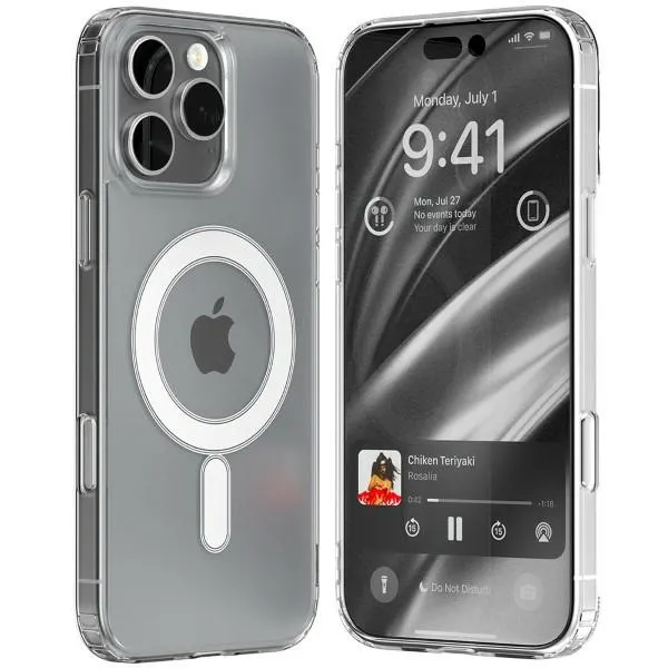 Etui Mercury Jelhard MagSafe do iPhone 16 Pro Max Przezroczysty