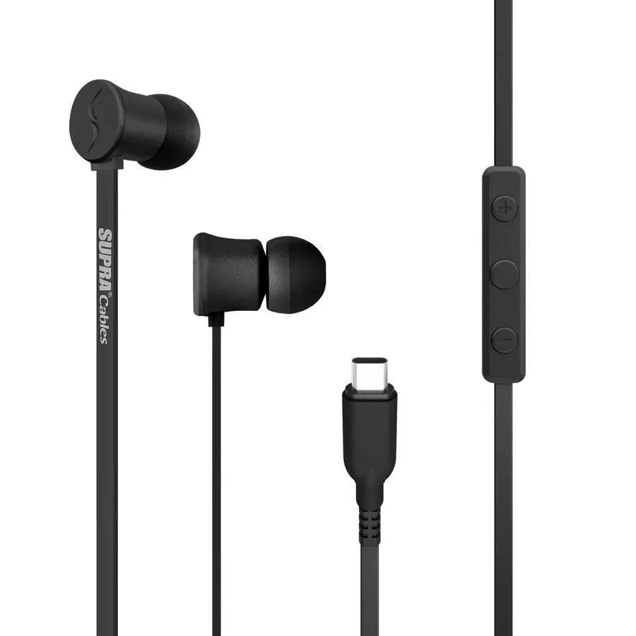Słuchawki przewodowe SUPRA NERO USB-C Dokanałowe Mikrofon Czarny