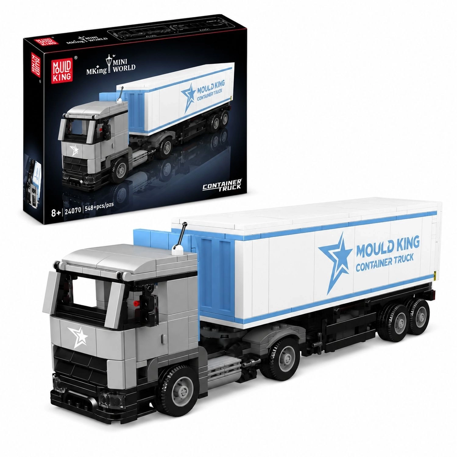 Gra z klocków Mould King 24070 Container Truck