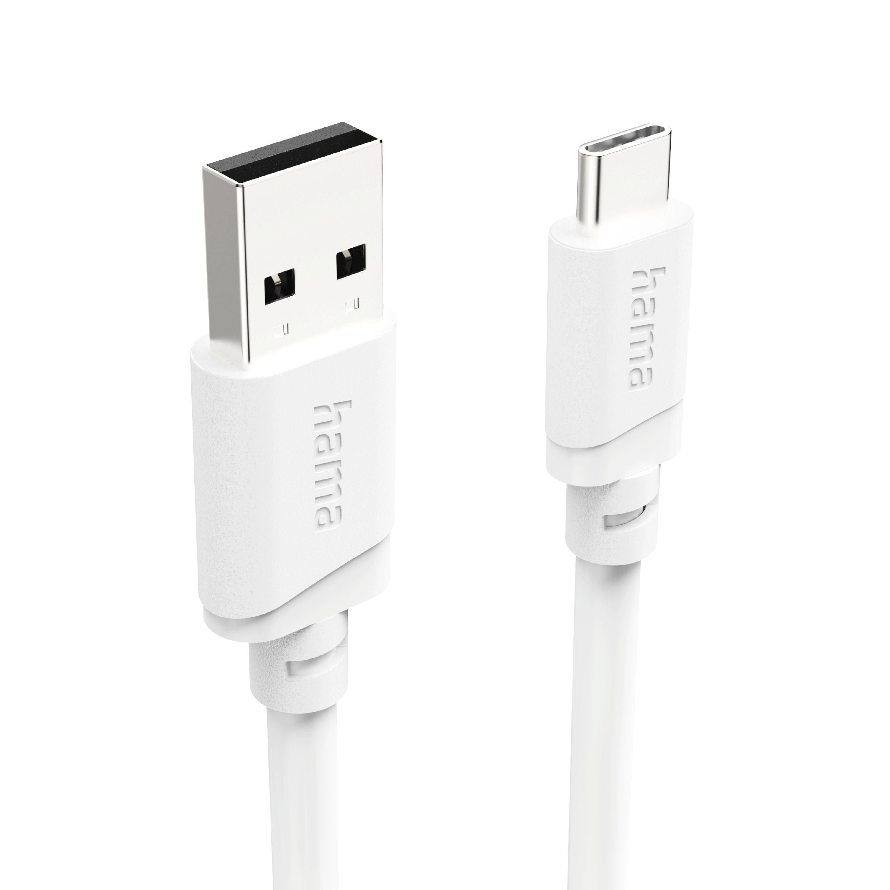Kabel Hama 201813 USB-A do USB-C 2m Biały