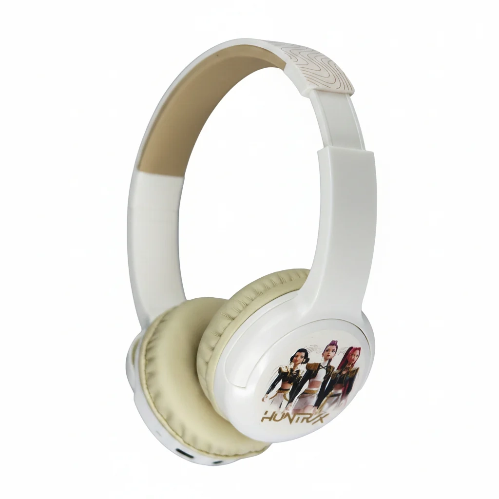 Słuchawki przewodowe OTL Technologies K-Pop Demon Hunters The World Tour Golden Nauszne Dla Dzieci Bluetooth Beżowy