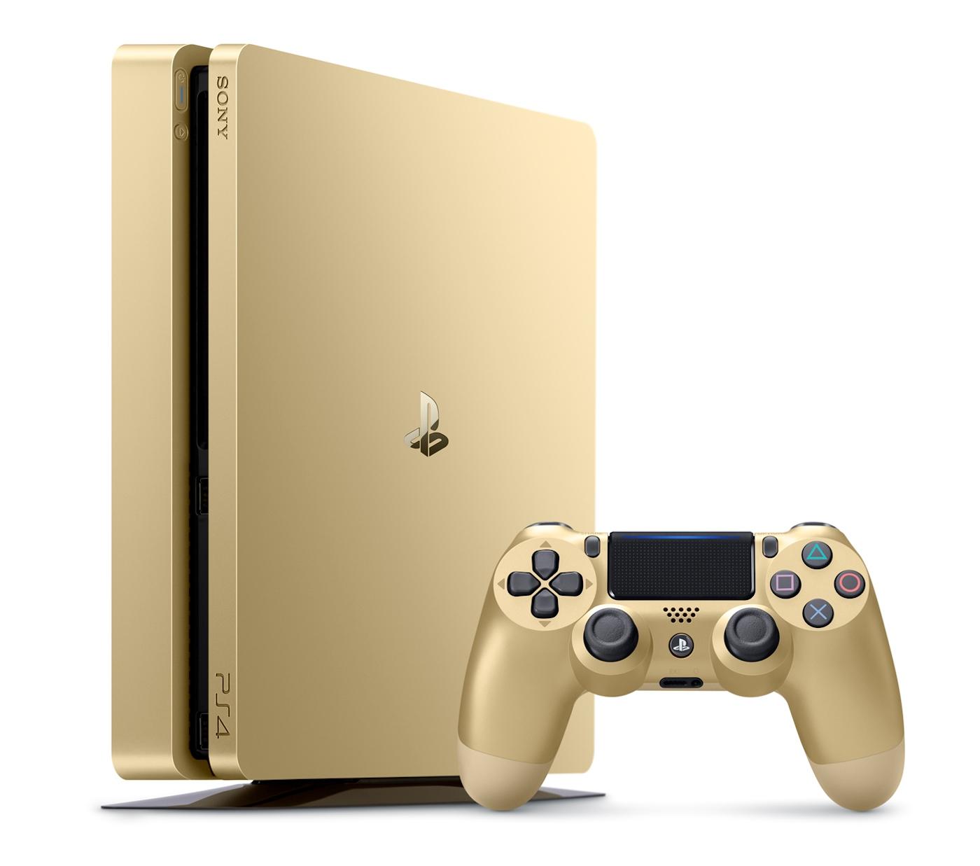 SONY - 新型playstation4 slim 500G FIFA17セット Sony PlayStation 4 Slim 500GB (złoty) + FIFA 17 - Dobra cena