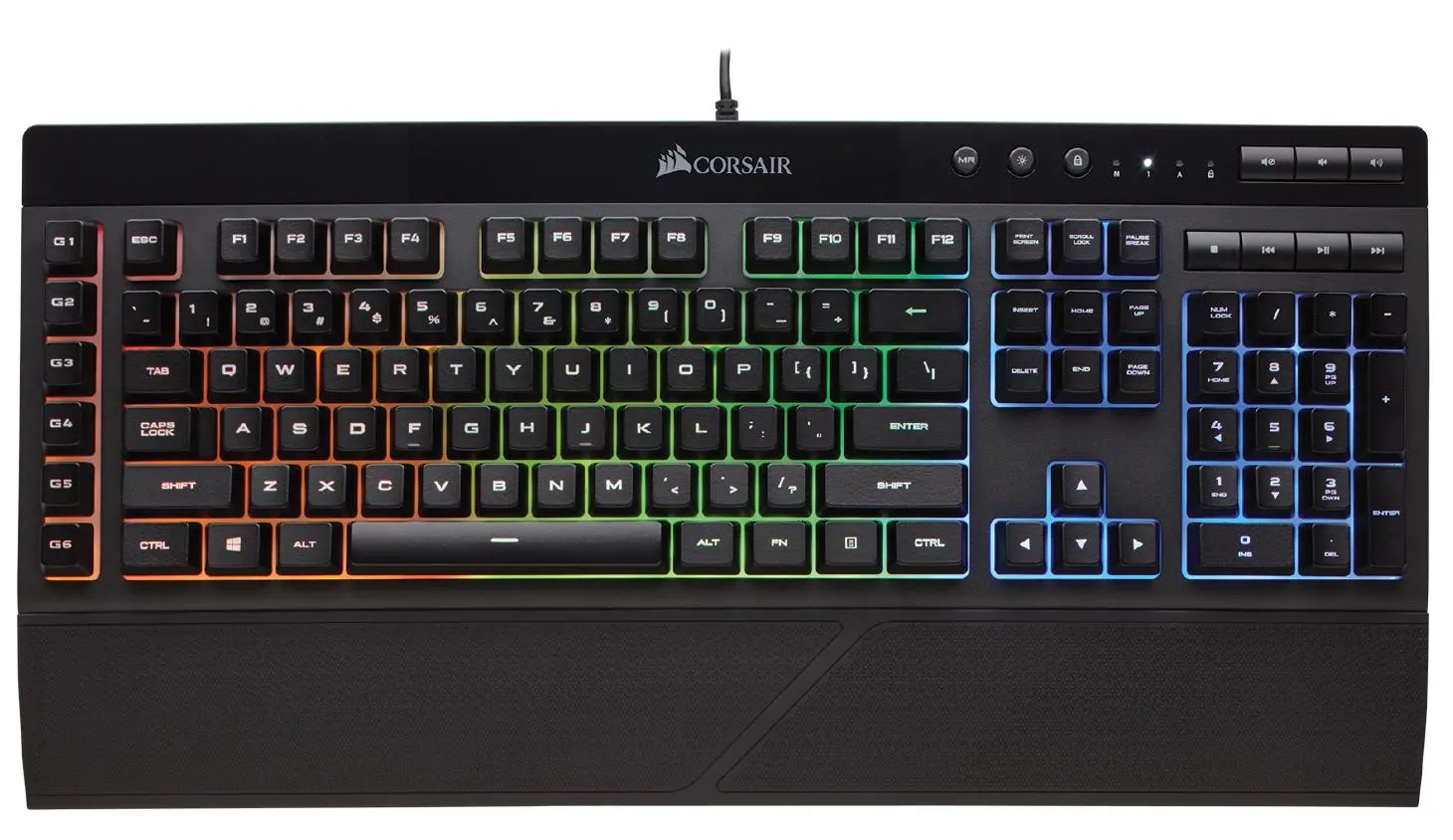 Klawiatura membranowa Corsair K55 RGB Czarny