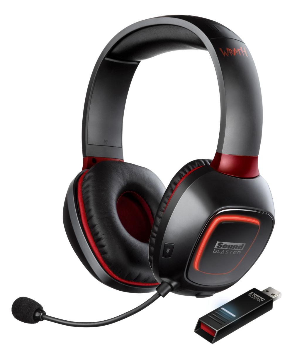 Słuchawki bezprzewodowe z mikrofonem Creative Sound Blaster Tactic3D Wrath Wireless