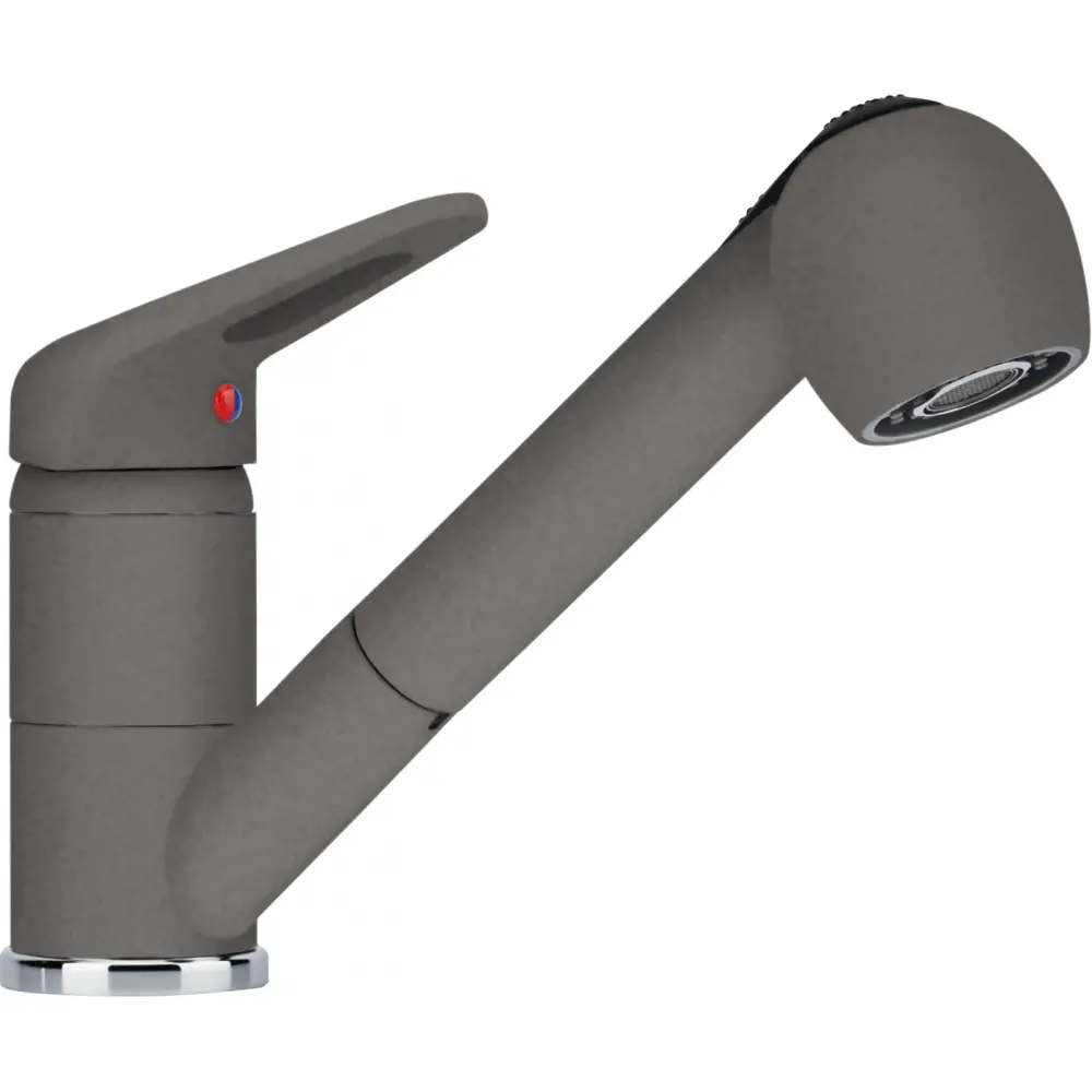 Bateria Franke Smart Prince II Pull-Out Spray Kamienny szary Mosiądz