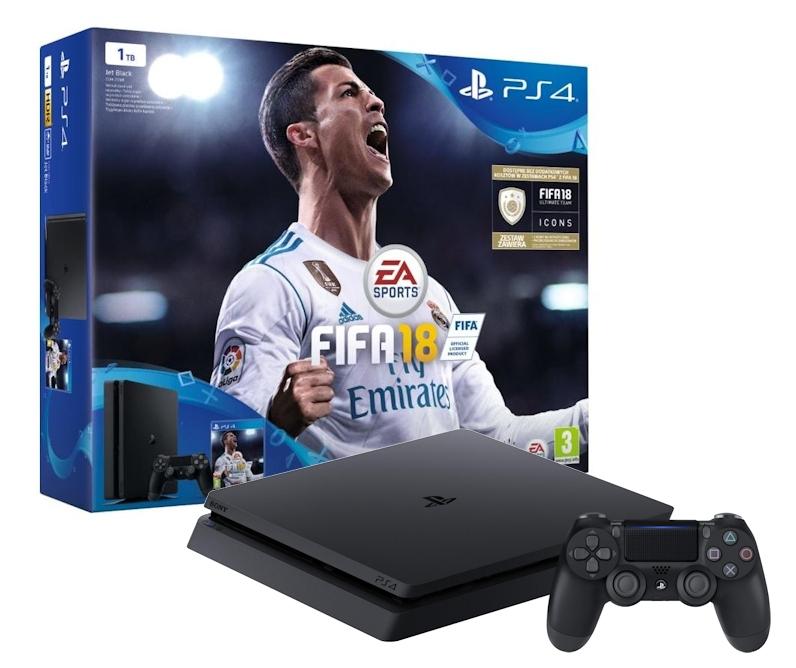 Konsola Sony PlayStation 4 Slim 1TB + FIFA 18