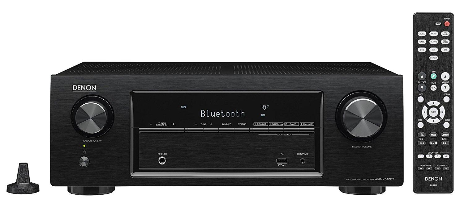 Amplituner Denon AVR-X540BT (czarny) - Opinie, Cena - RTV