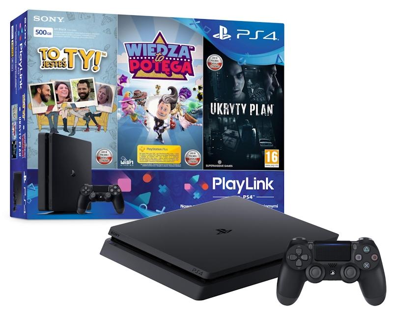 Konsola Sony PlayStation 4 Slim 500GB + Zestaw Gier PlayLink