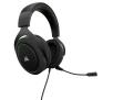 Słuchawki przewodowe z mikrofonem Corsair HS50 Stereo Gaming Headset CA-9011171-EU Nauszne Czarno-zielony