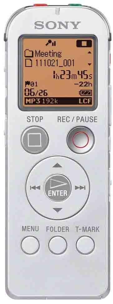 Dyktafon Sony ICD-UX522W (biały)