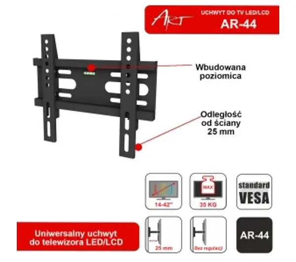 ART AR-44 od 14" do 42" Max 35kg