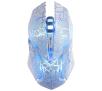 Myszka E-BLUE Auroza Gaming (biała) + podkładka