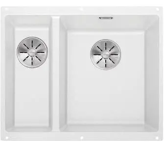 Zlewozmywak Blanco SUBLINE 340/160-U 523562 Komora z prawej strony Granitowy Biały