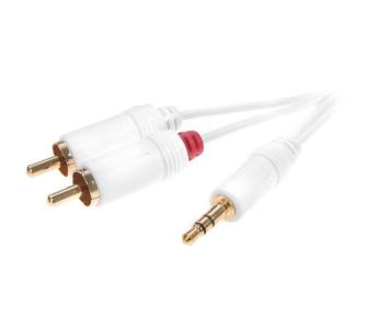 Kabel  audio Vivanco 31006 1,8m Biały