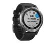 Zegarek sportowy Garmin Fenix 5 Plus Srebrny z Czarnym paskiem