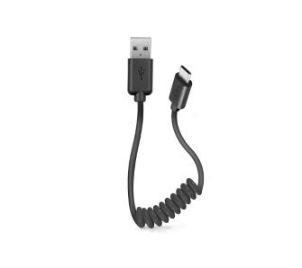 Kabel SBS TECABLEMICROSK Micro USB spiralny 0,5m Czarny