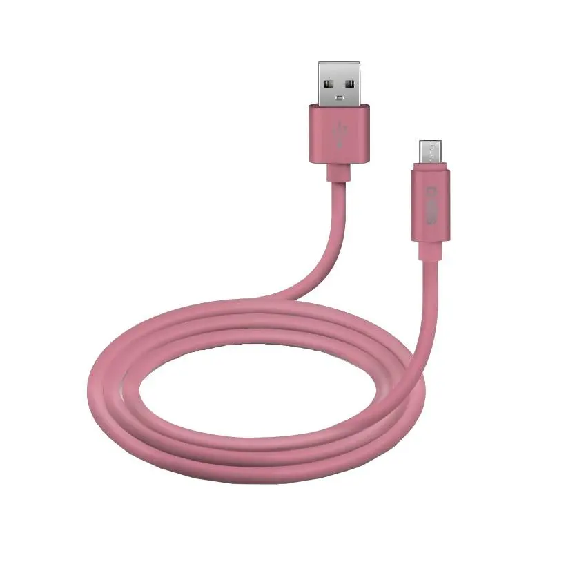 Kabel SBS TECABLPOLOMICUSBP Micro USB silikon POLO 1m Różowy