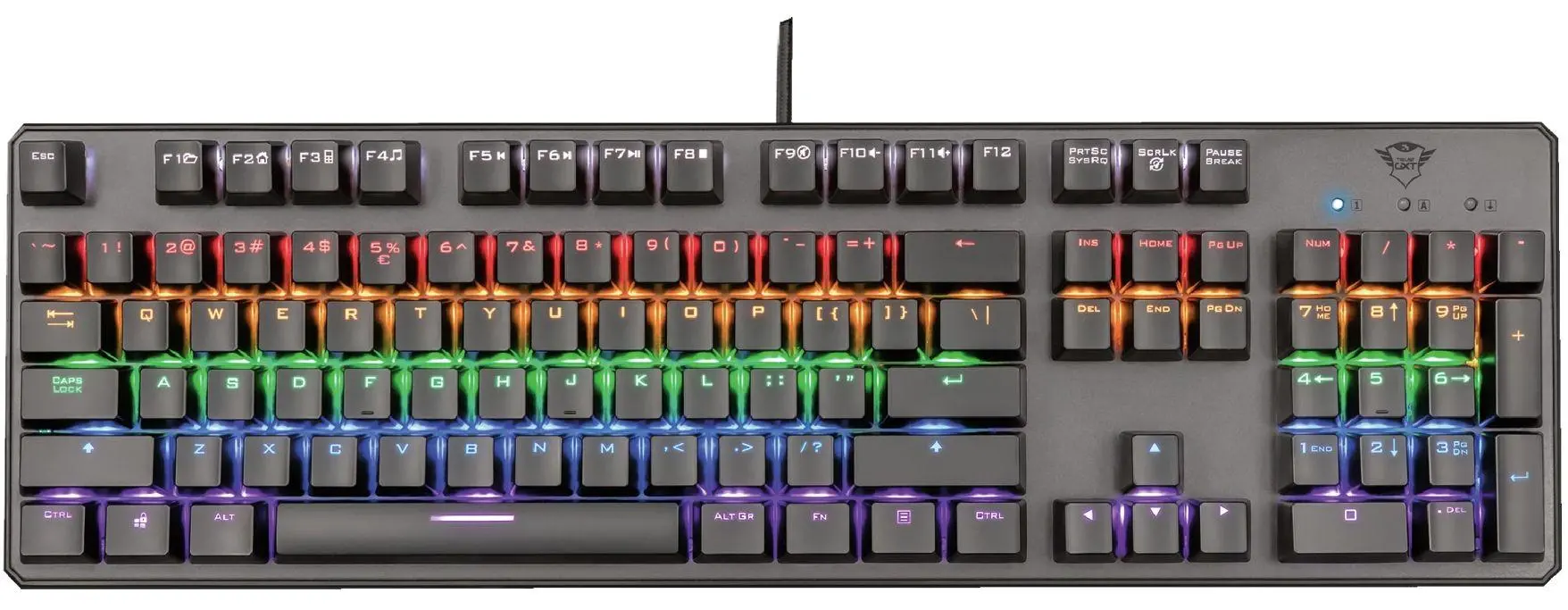 Klawiatura mechaniczna Trust GXT 865 Asta Czarny