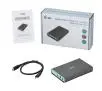 Obudowa i-Tec MySafe USB 3.0 / USB-C 3.1 Gen. 2, obudowa na 2x dyski SATA M.2 Szary