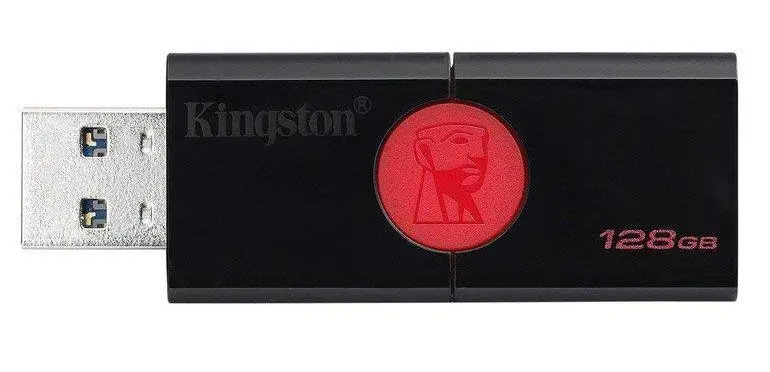 PenDrive Kingston DataTraveler 106 128GB USB 3.1 Czarno-czerwony