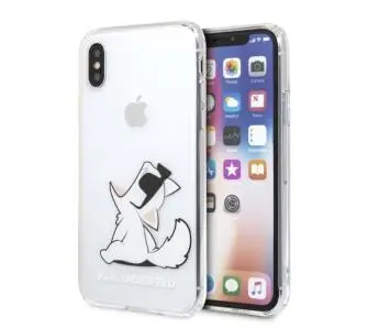 Etui Karl Lagerfeld KLHCI65CFNRC do iPhone Xs Max Przeźroczysty