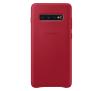 Etui Samsung Leather Cover do Galaxy S10+ (czerwony)
