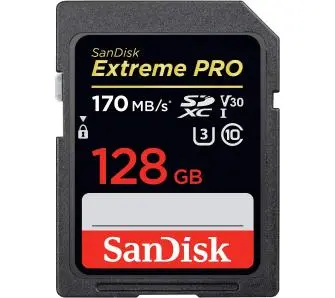 Karta pamięci SanDisk Extreme Pro SDXC Class 10 UHS-I U3 V30 128GB