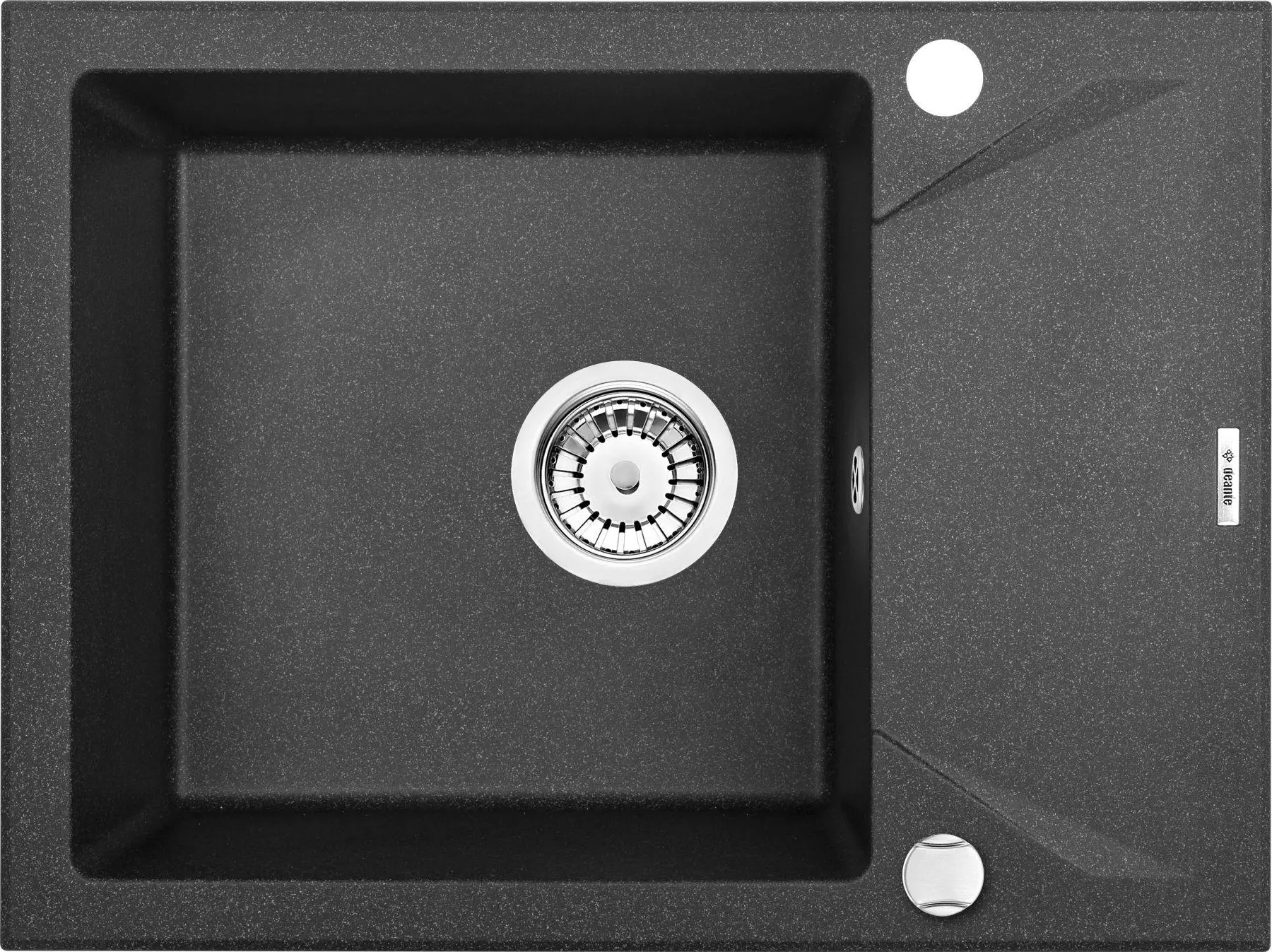 Zlewozmywak Deante EVORA ZQJ 211A Granitowy Grafitowy