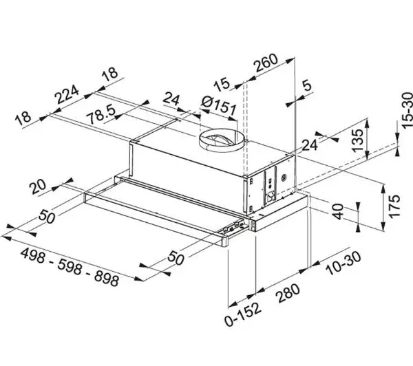 Franke Telescopic FTC 532L GR/XS Stal szlachetna - DRUGI -30%, ALBO 5-TY ZA 1ZŁ - Kup na Raty - RRSO 0%
