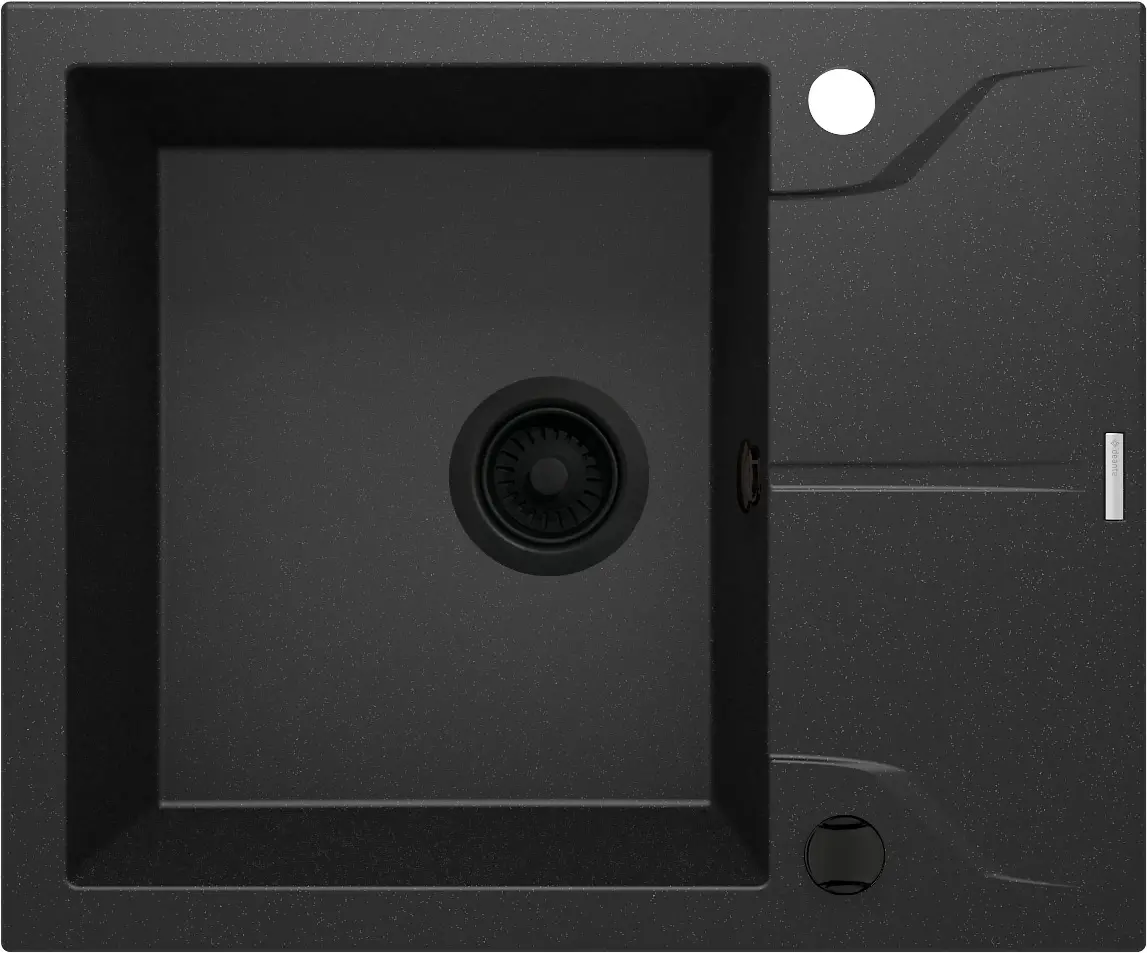 Zlewozmywak Deante Andante ZQN G11A Granitowy Grafitowy/Metalik