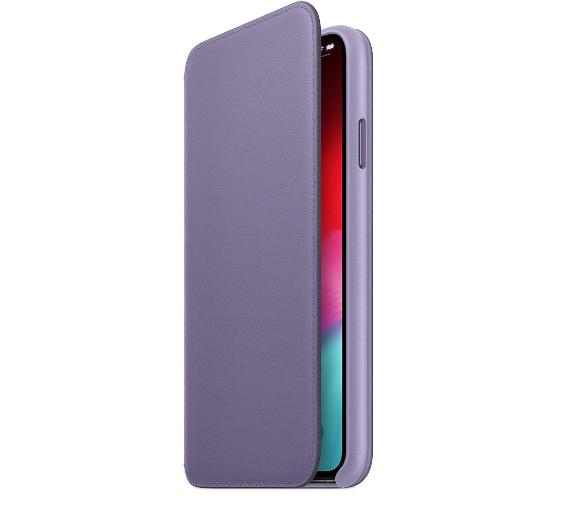 etui dedykowane Apple Leather Folio Case iPhone Xs Max MVFV2ZM/A (liliowe)