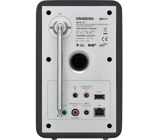 Sangean REVERY R5 WFR-70 Radio FM DAB+ Internetowe Srebrny - Kup na Raty - RRSO 0%