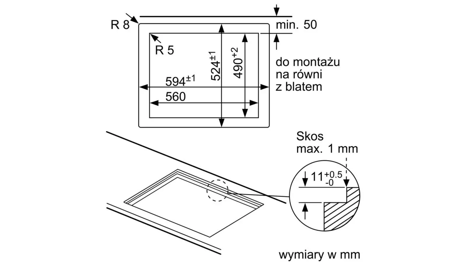 Płyta gazowa Bosch Serie 6 PPP6A6M90 59cm