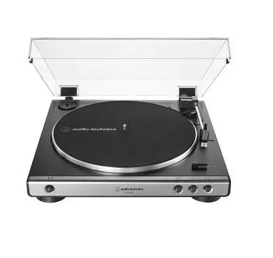 Gramofon Audio-Technica AT-LP60XUSB Automatyczny Napęd paskowy Przedwzmacniacz Czarno-srebrny