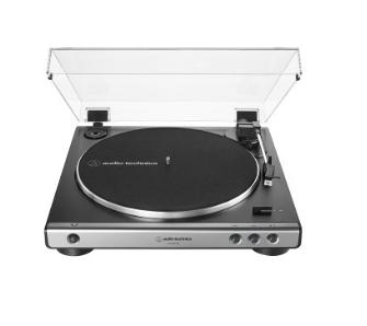 Gramofon Audio-Technica AT-LP60XUSB Automatyczny Napęd paskowy Przedwzmacniacz Czarno-srebrny