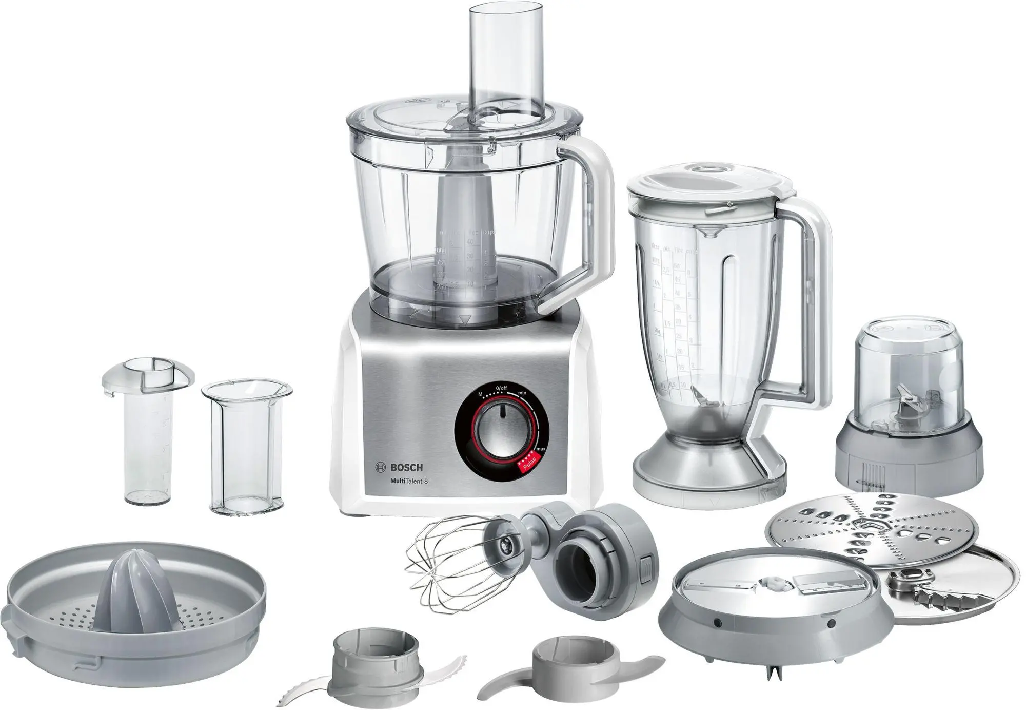 Robot kuchenny Bosch MultiTalent 8 MC812S844 1250W Minimalakser Wyciskarka do cytrusów Blender kielichowy