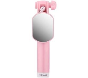 Uchwyt do selfie USAMS Selfie Stick Mini Mirror Różowy