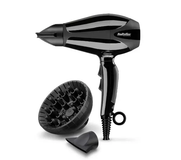 BaByliss Compact Pro 2400 6715DE Jonizacja Dyfuzor Zimny nawiew 2400W 2 prędkości 2 temperatury