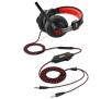 Słuchawki przewodowe z mikrofonem Sharkoon RUSH ER2 - czerwony