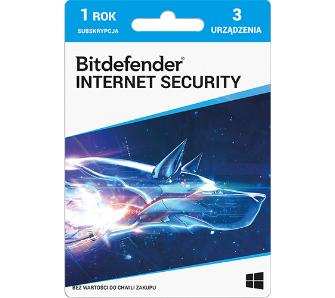 Antywirus BitDefender Internet Security 3D/1 Rok Kod aktywacyjny